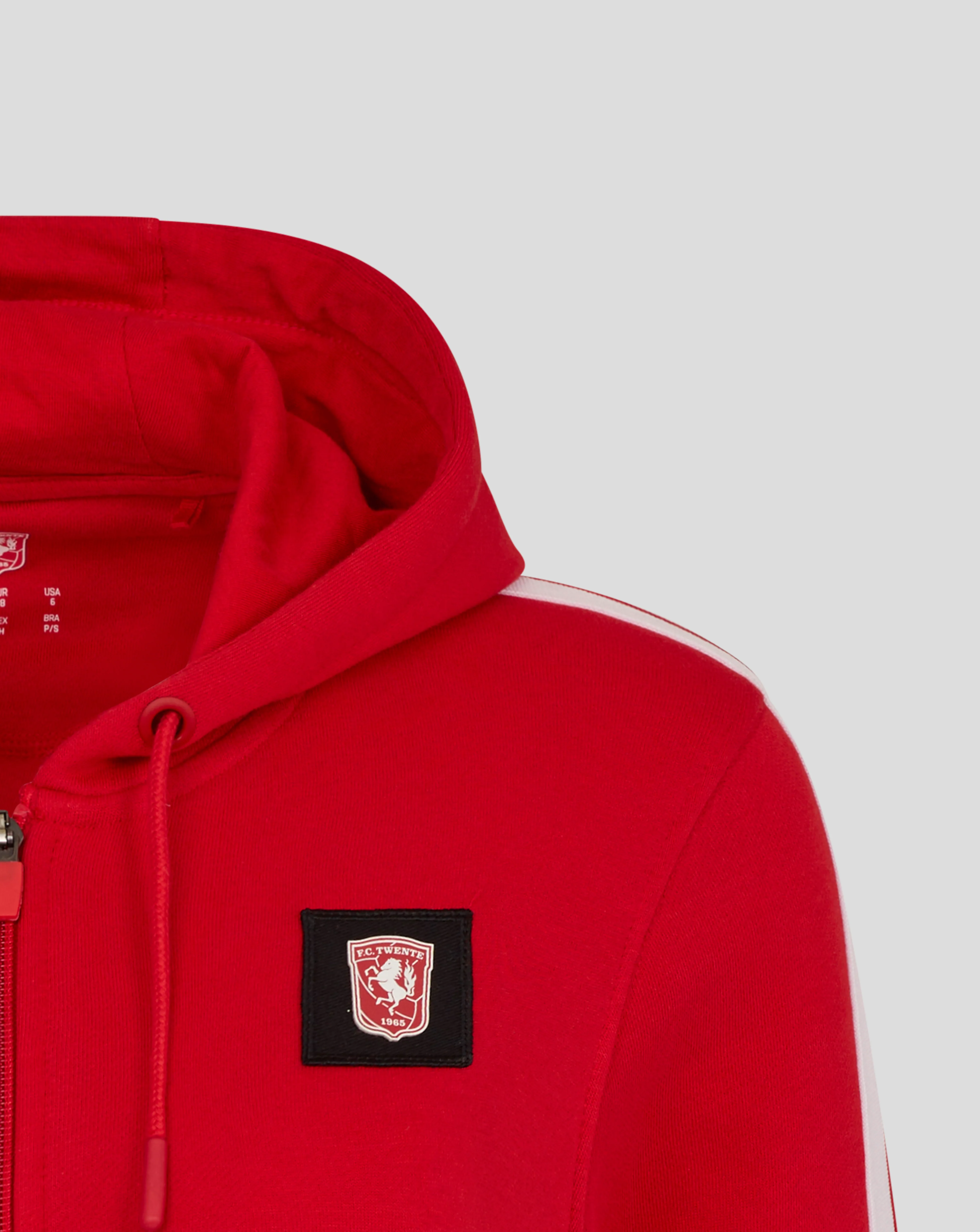 FC TWENTE CLASSIC HOODY RITS - VROUWEN - ROOD