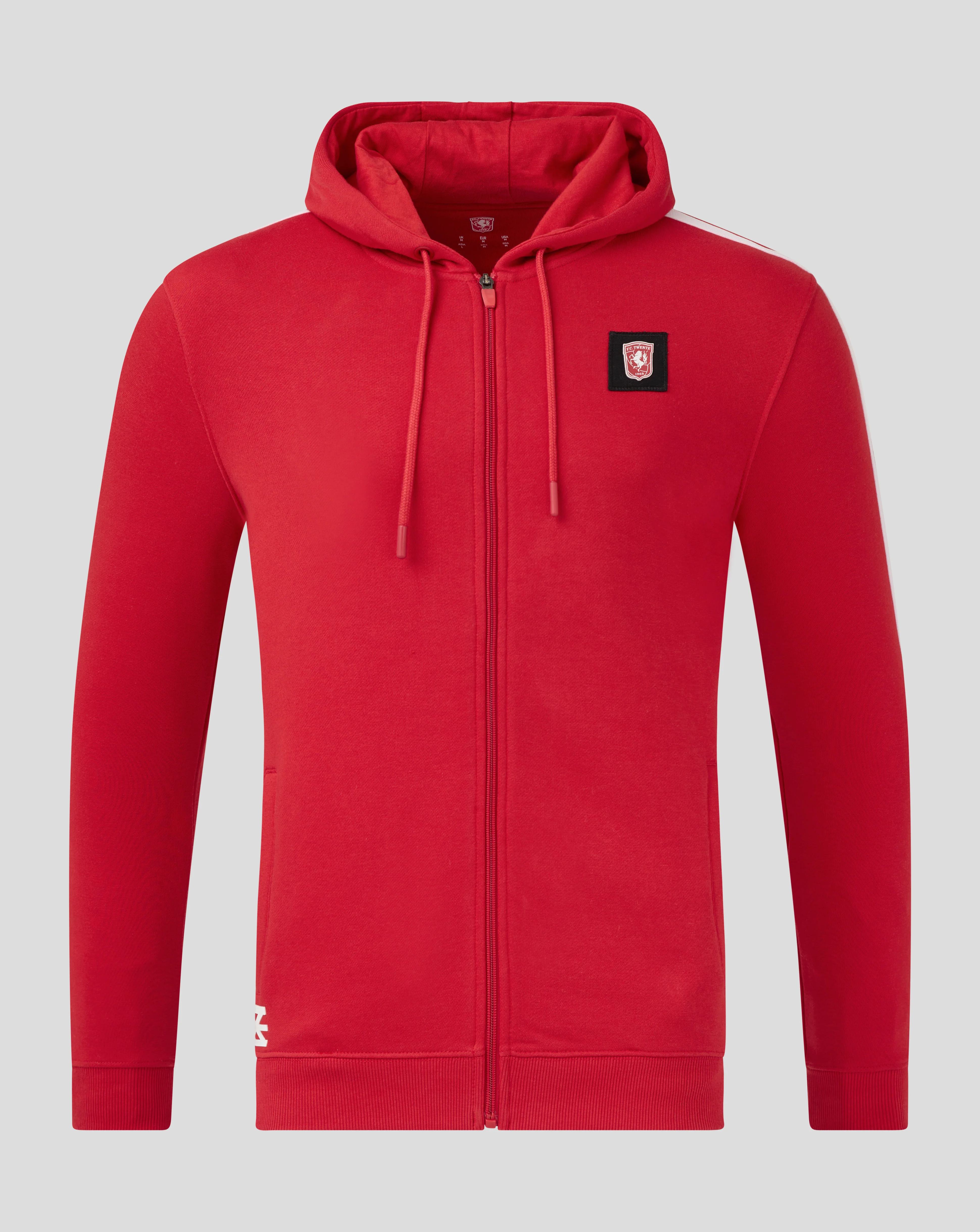 FC TWENTE CLASSIC HOODY RITS - MANNEN - ROOD