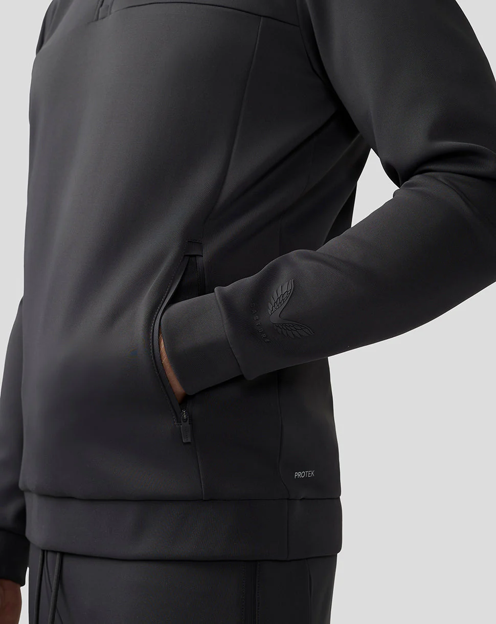 Scuba Lange Mouw Kwartrits Top – Mannen – Charcoal Scuba Lange Mouw Kwartrits Top - Mannen - Charcoal