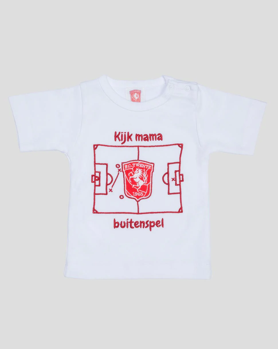 FC Twente T-shirt 'Kijk Mama Buitenspel' - Baby
